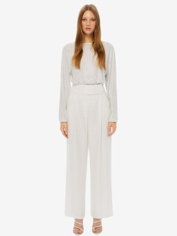 Wide Leg Pantalon NOCTURNE en blanc