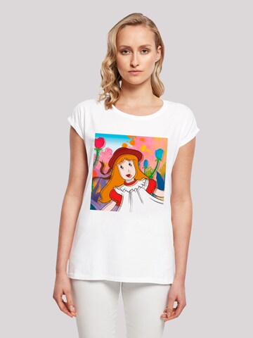 F4NT4STIC Shirt 'Alice im Wunderland Double Alice' in Weiß: Vorderseite