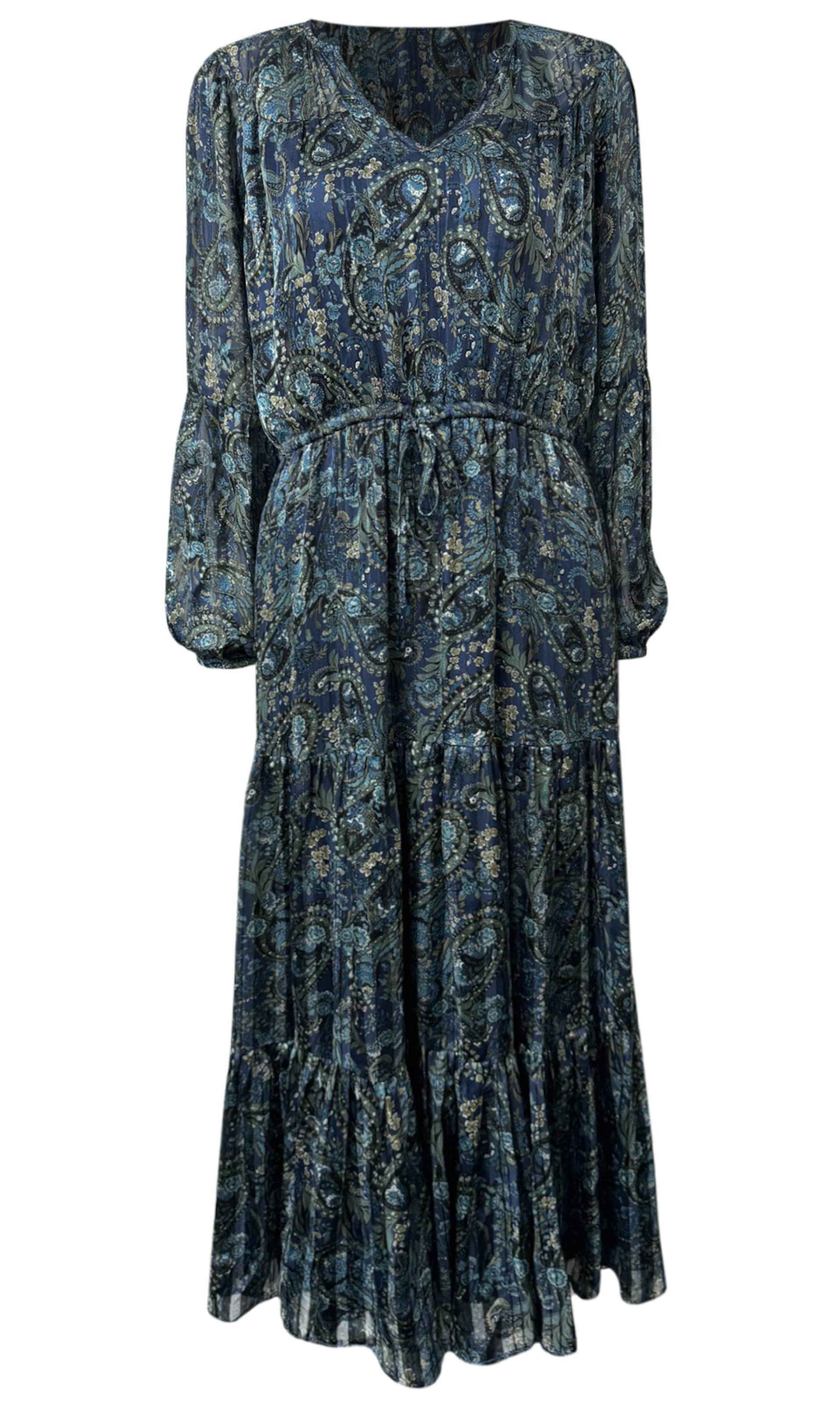 Apricot Dress in Blue: front