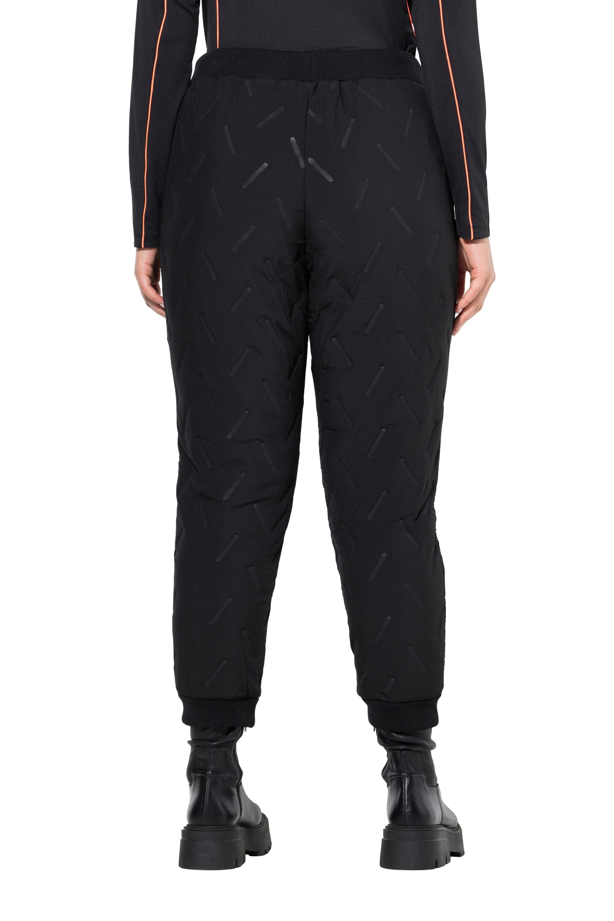 Ulla Popken Tapered Functionele broek in Zwart
