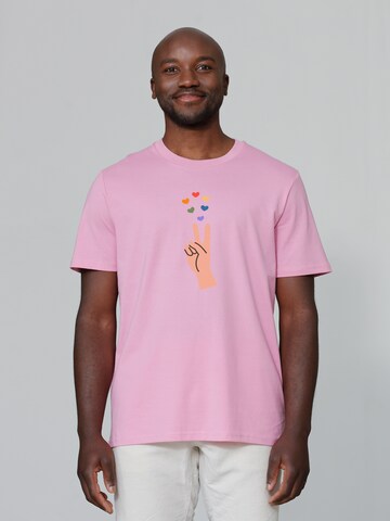 Watapparel Shirt 'Spread Love' in Pink: front
