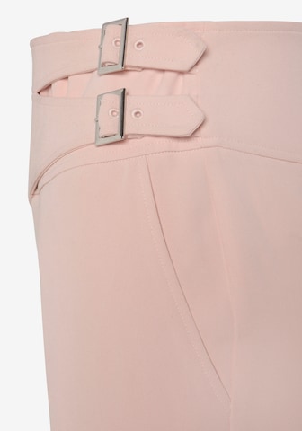 LASCANA - Tapered Pantalón de pinzas en rosa