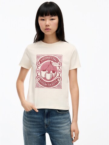 Pull&Bear Shirt in Beige: front
