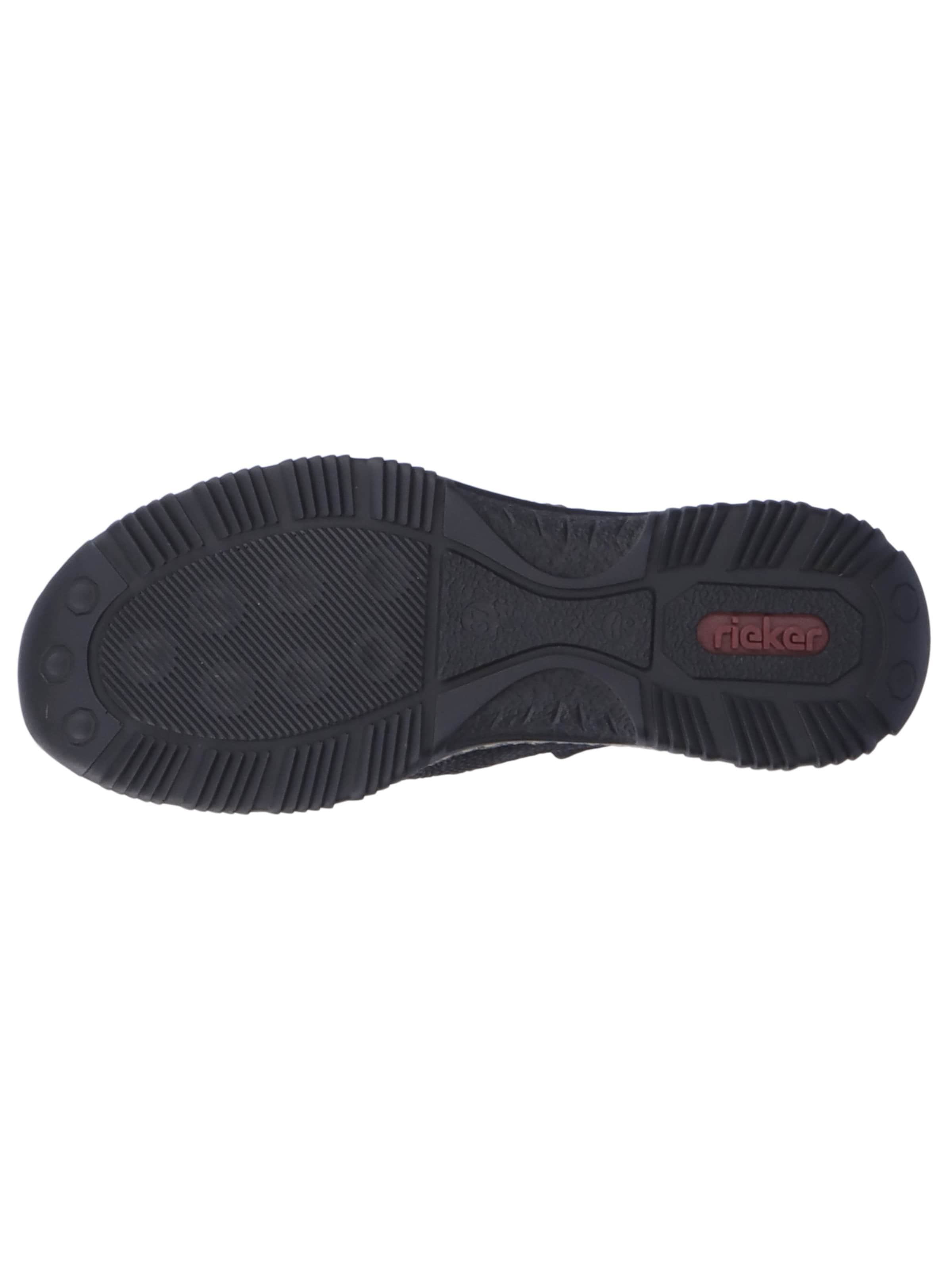 Rieker Спортни обувки Slip On в черно