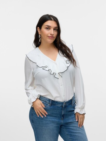 Vero Moda Curve Blouse 'VMAlva' in Wit: voorkant