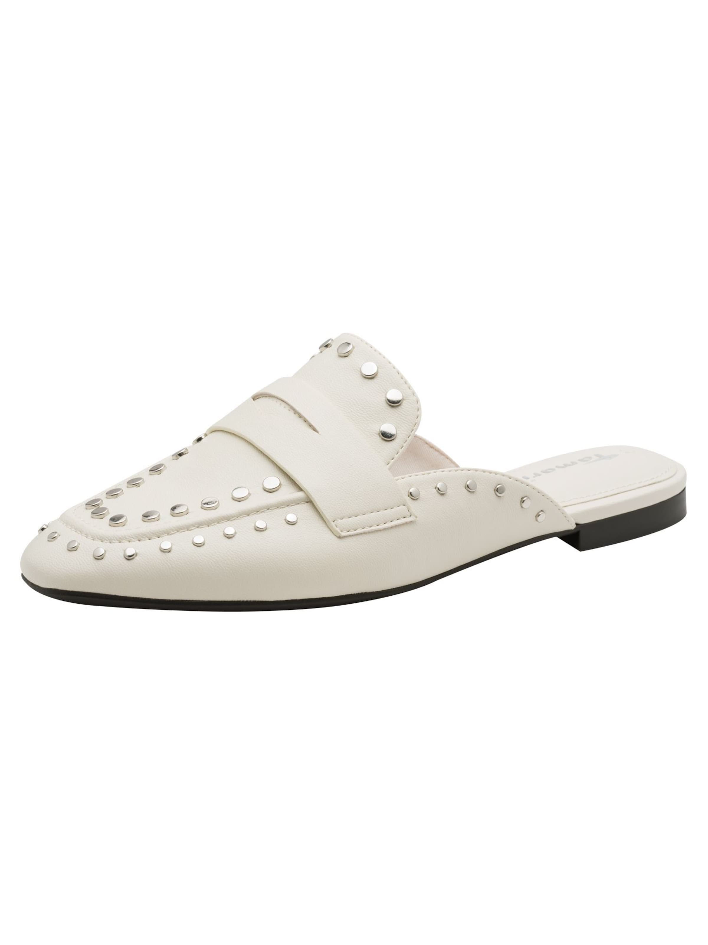 Mule Tamaris en blanc : devant