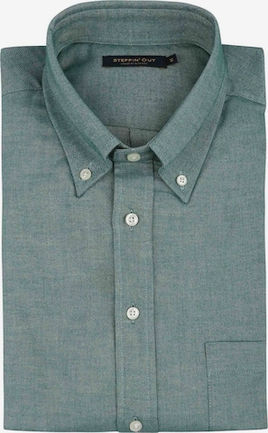 Coupe regular Chemise Steppin' out en vert : devant