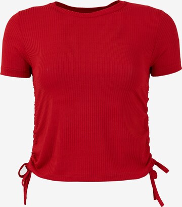 LELA Shirt in Rood: voorkant