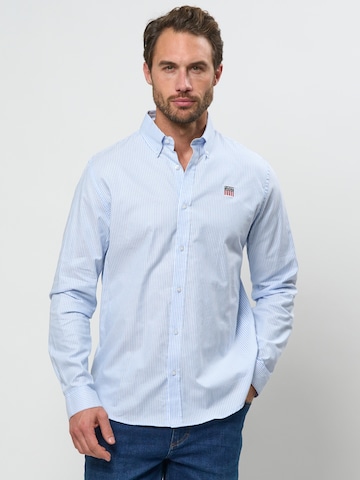 VINSON - Comfort Fit Camisa ' VMPedro ' em azul: frente