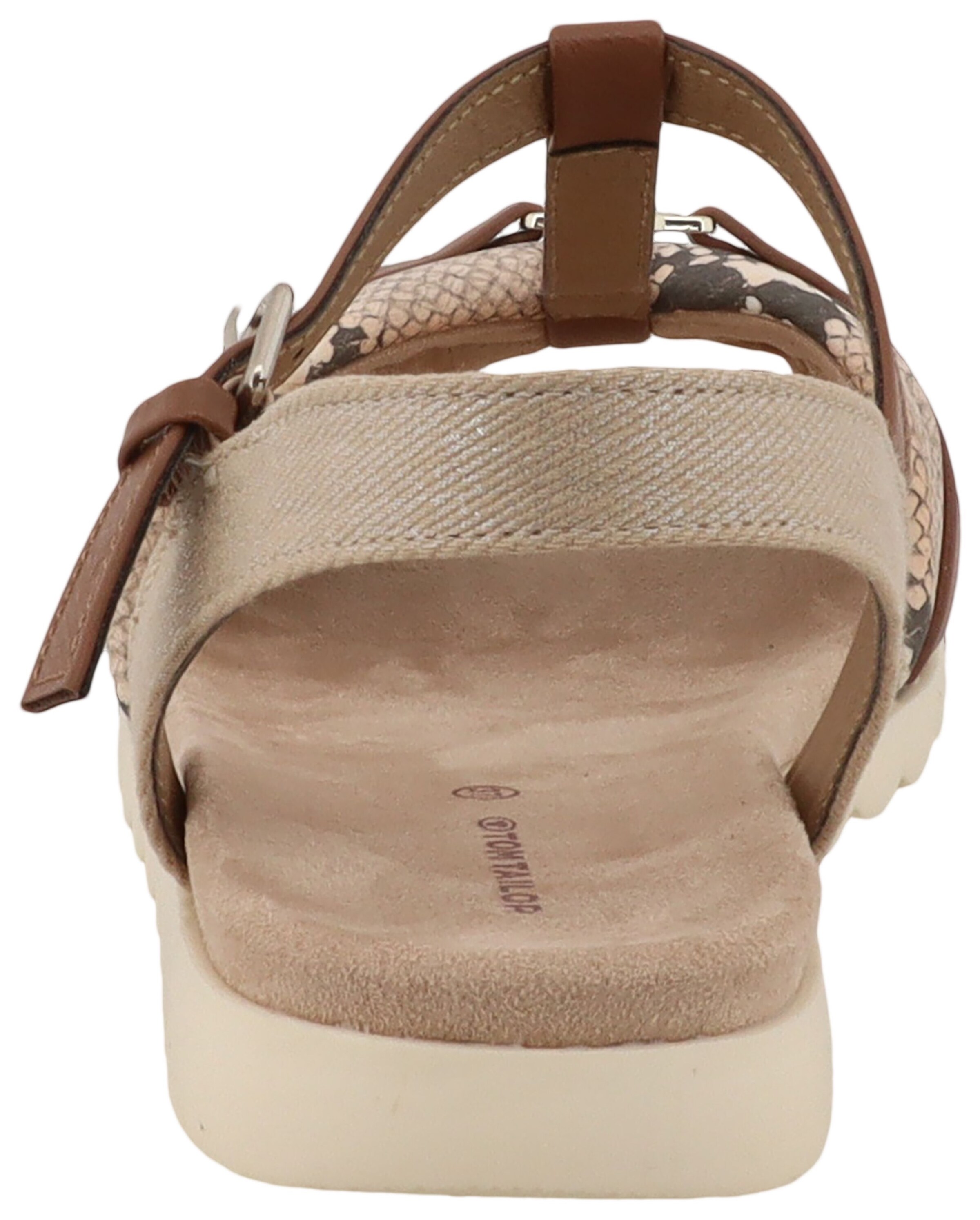 TOM TAILOR Strap Sandals in Beige