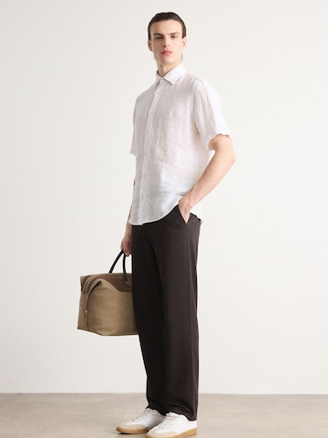 BOSS Regular fit Overhemd 'Rash_2' in Wit