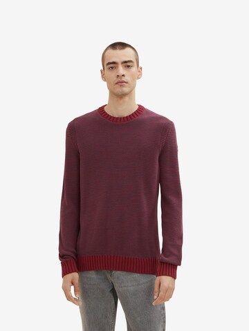 TOM TAILOR Sweater in Red: front