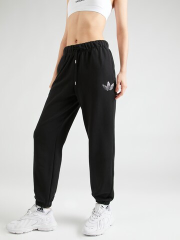 Loosefit Pantaloni 'BLING' de la ADIDAS ORIGINALS pe negru: față