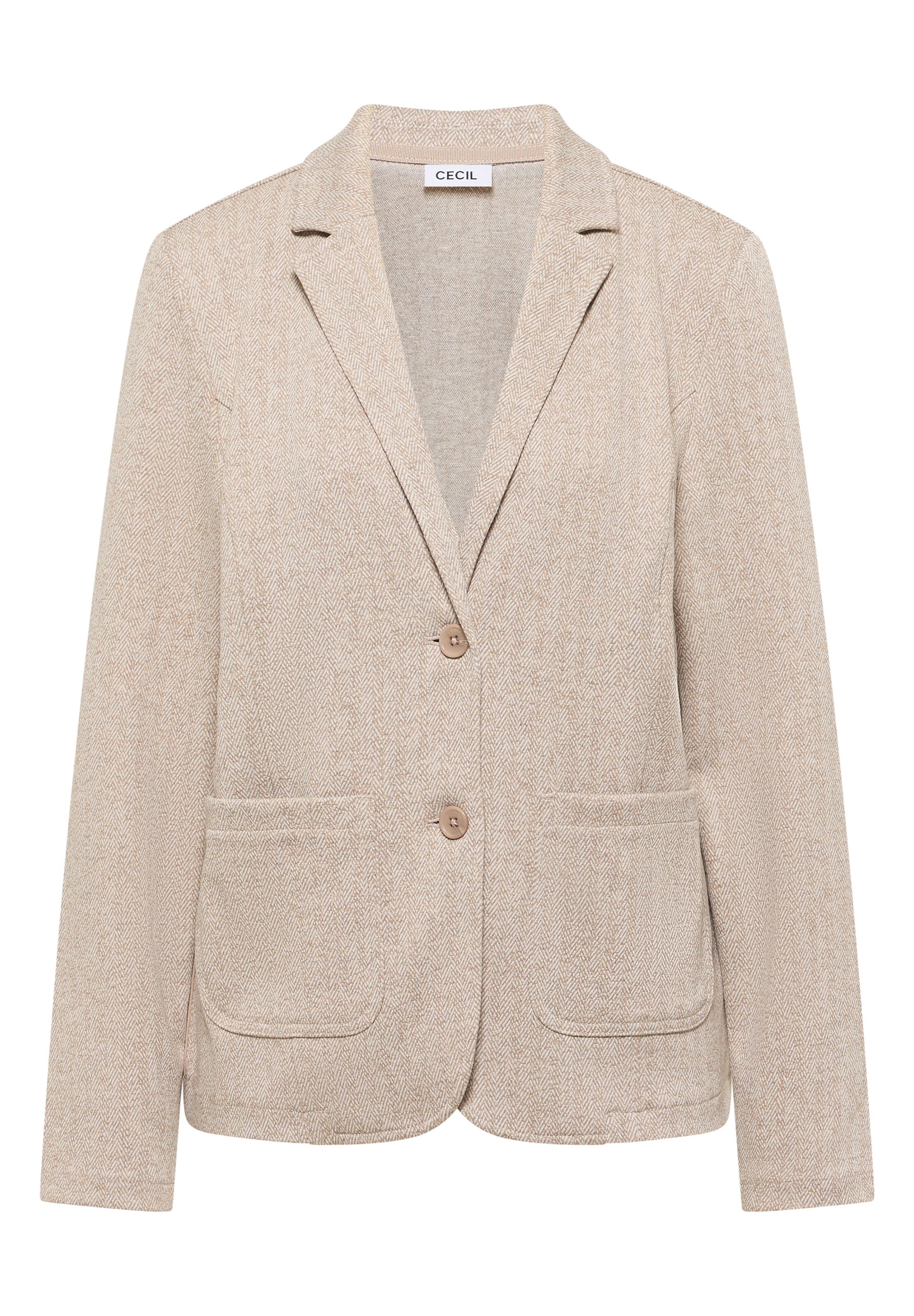 CECIL Blazer 'Herringbone' in Beige: Vorderseite