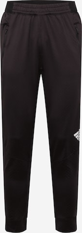 ADIDAS SPORTSWEAR Zwężany krój Spodnie sportowe 'D4T Workout Warm' w kolorze czarny: przód
