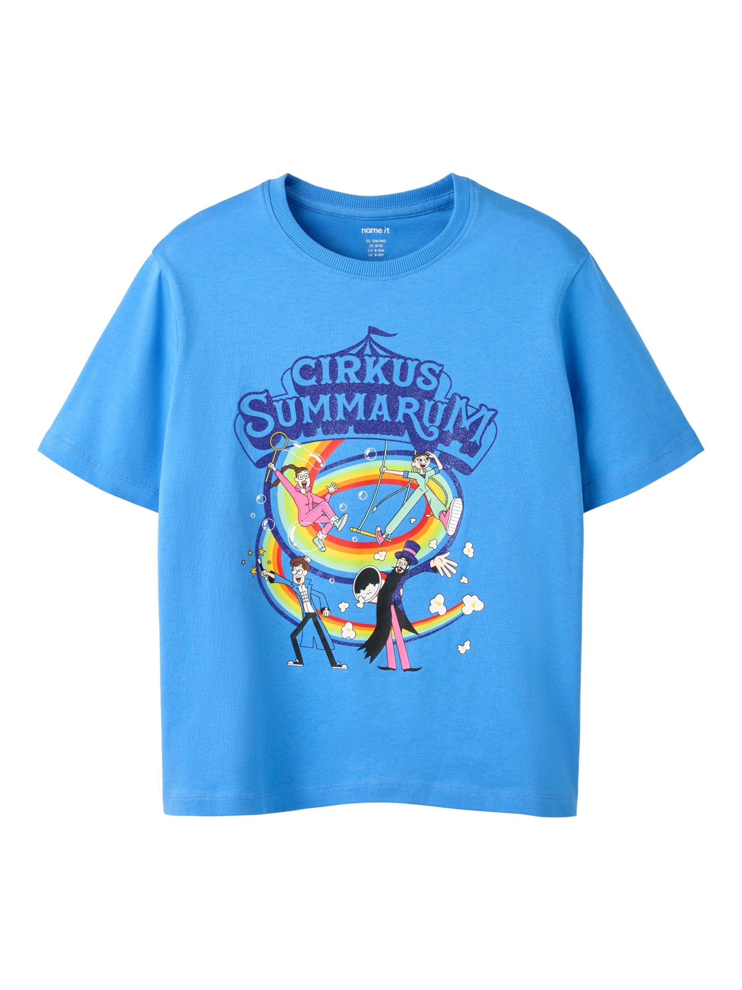 T-Shirt NAME IT en bleu : devant