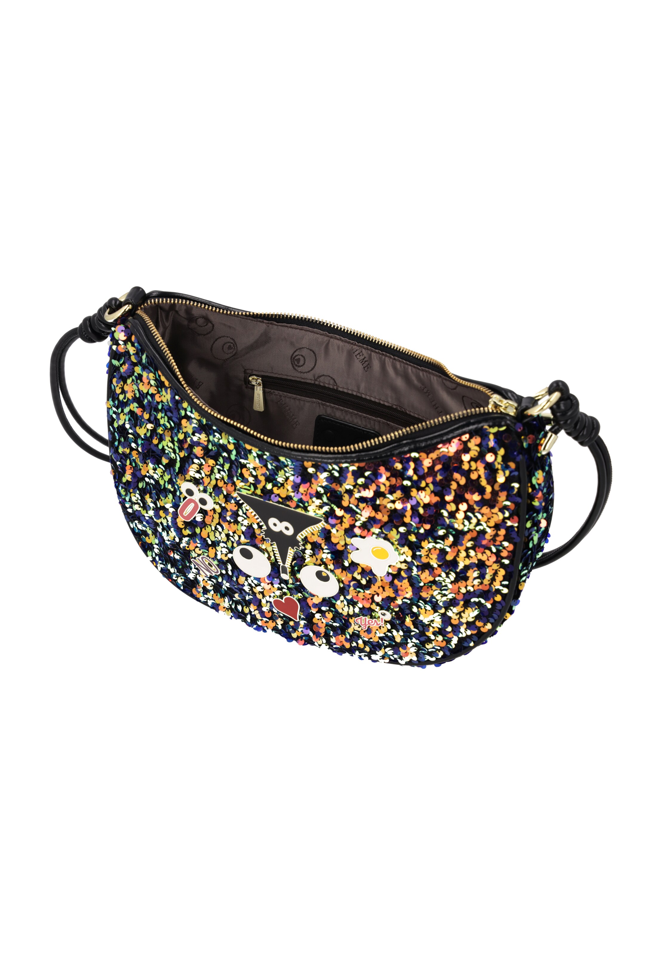 MYMO - Bolso de hombro 'Pop Eyetheme' en negro