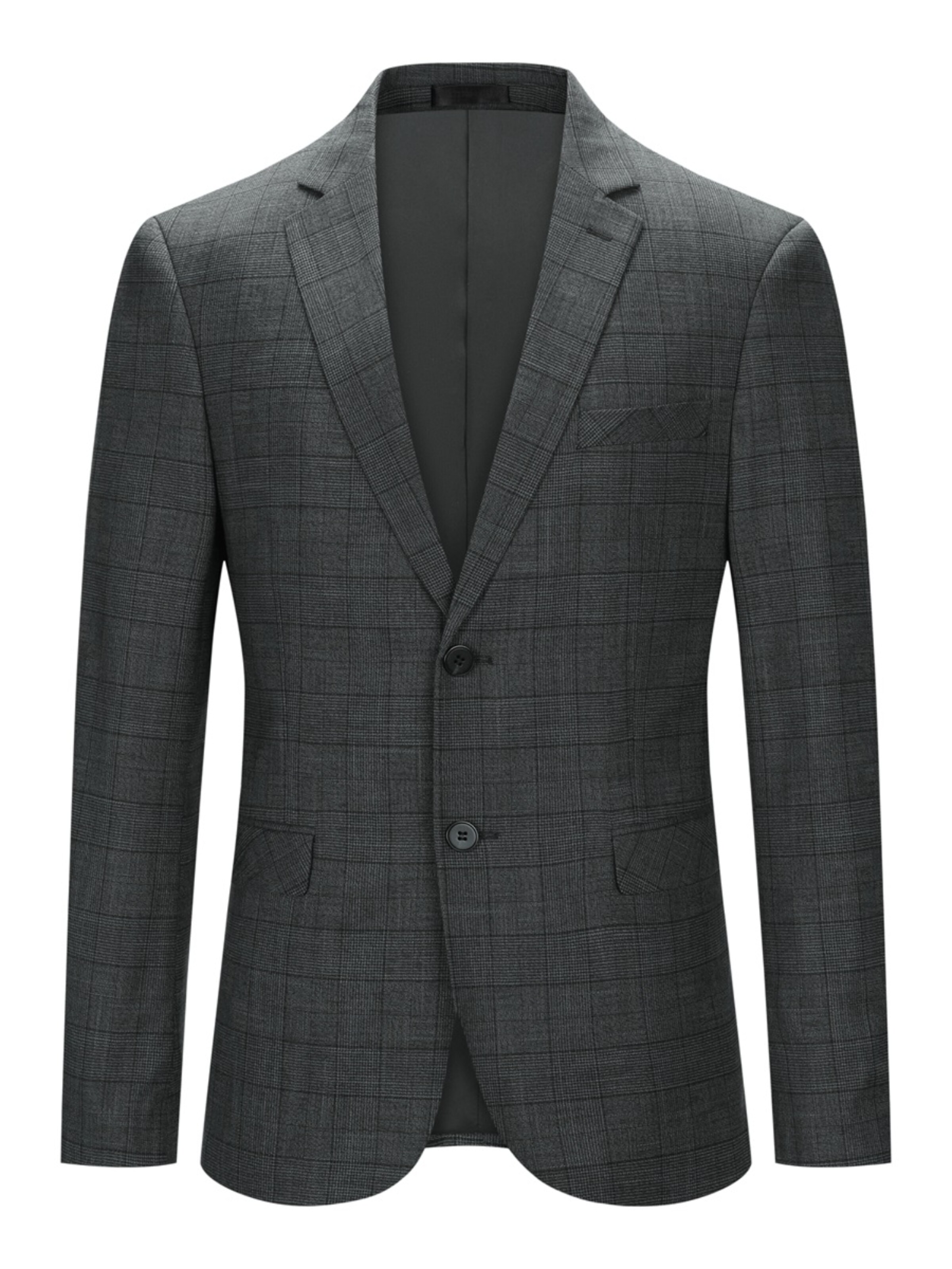 Youthup Slim fit Business Blazer in Grey: front