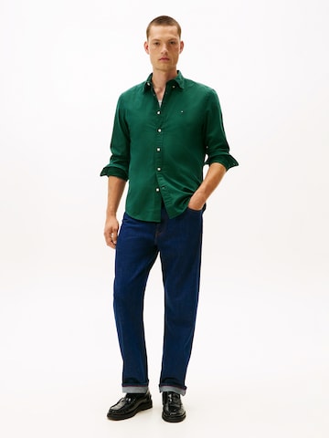 Regular fit Cămașă 'FLEX' de la TOMMY HILFIGER pe verde