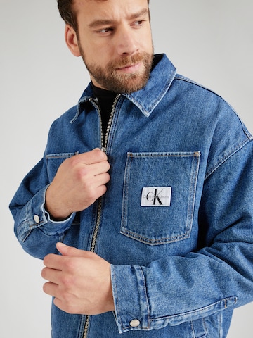 Calvin Klein Jeans Between-season jacket 'Boxy' in Blue