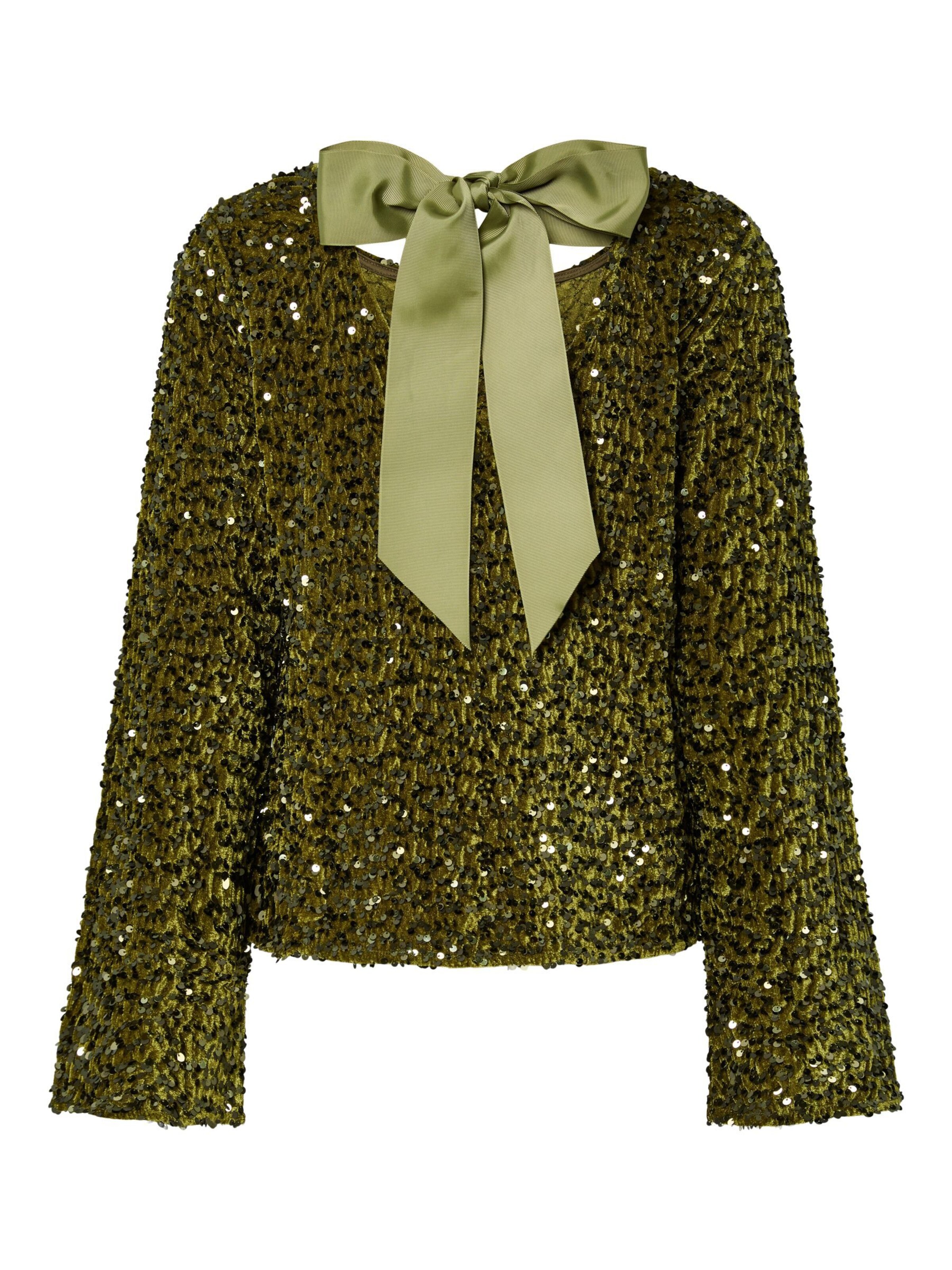 PIECES Bluse 'PCKAM' i grøn