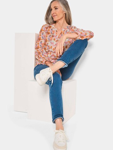 Goldner Bluse in Mischfarben