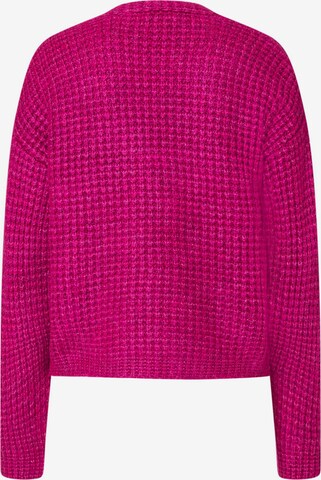 MORE & MORE Gebreid vest 'Fancy' in Roze