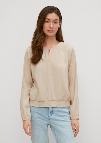 comma casual identity Blus i beige: framsida