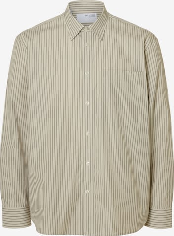 Fit confort Chemise 'Larry' SELECTED HOMME en marron : devant