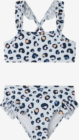 NAME IT Bustier Bikini in Blau: Vorderseite