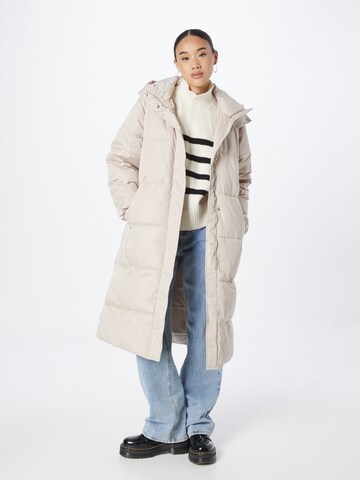 Abercrombie & Fitch Zimní kabát – šedá