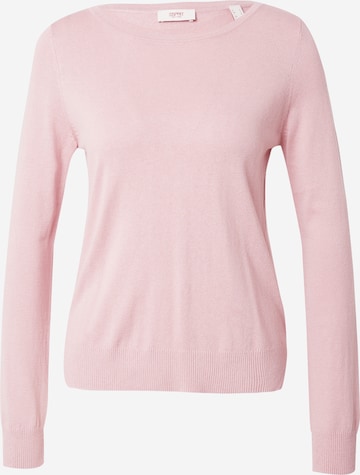 ESPRIT Sweter w kolorze różowy: przód