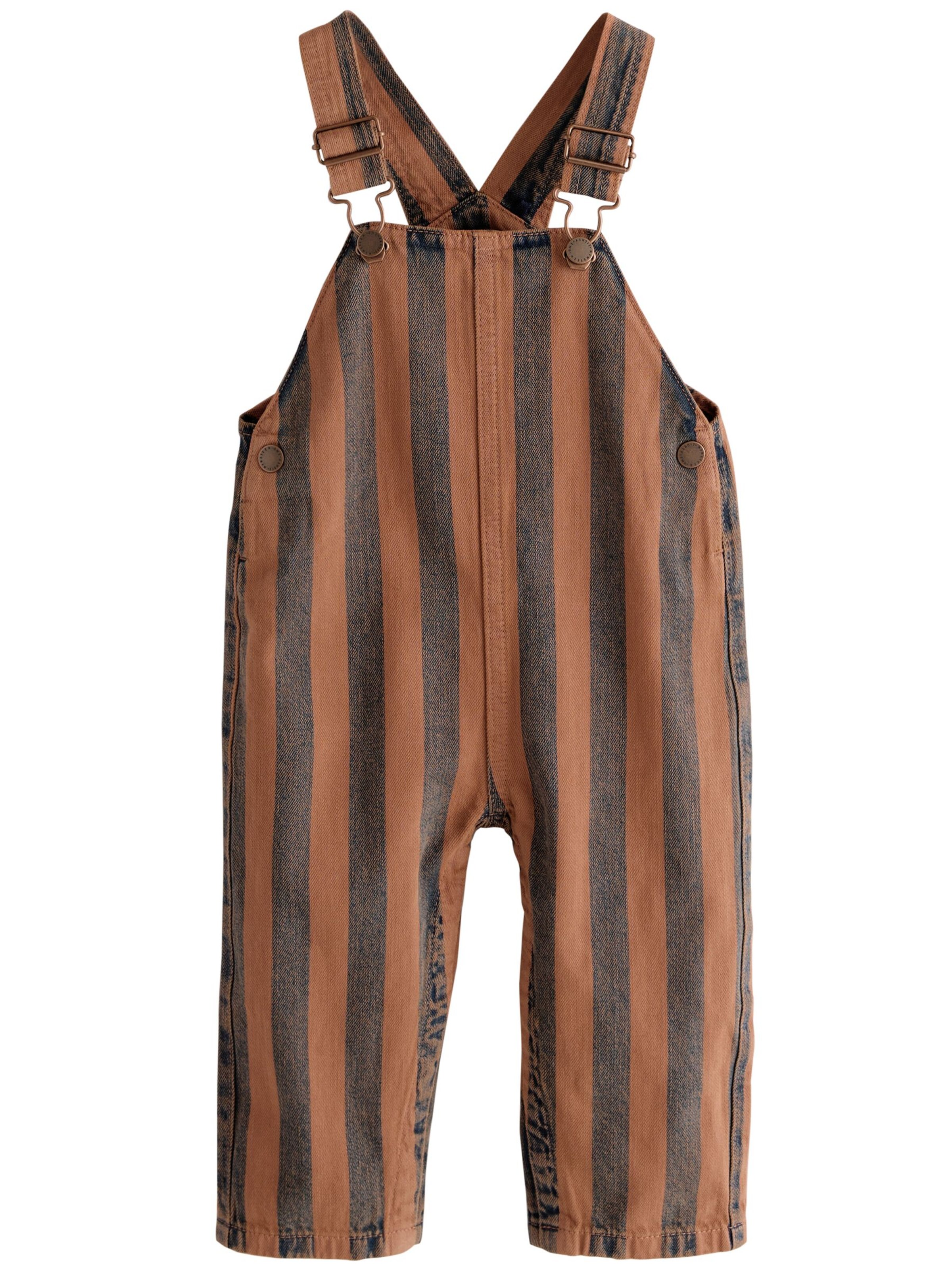 Next Regular Hängselbyxa i brun: framsida