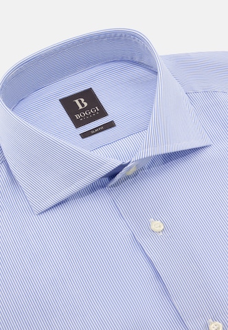 Boggi Milano Comfort fit Button Up Shirt in Blue
