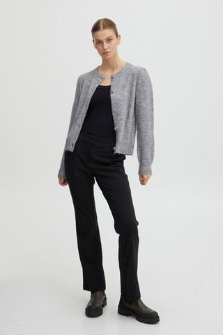 ICHI Knit Cardigan in Grey
