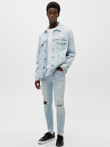 Pull&Bear Slim fit Jeans in Blue: front