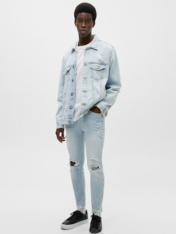 Pull&Bear Slimfit Jeans in Blau: predná strana