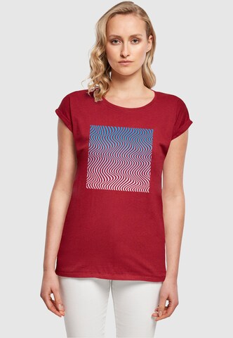 Merchcode Shirt in Rood: voorkant