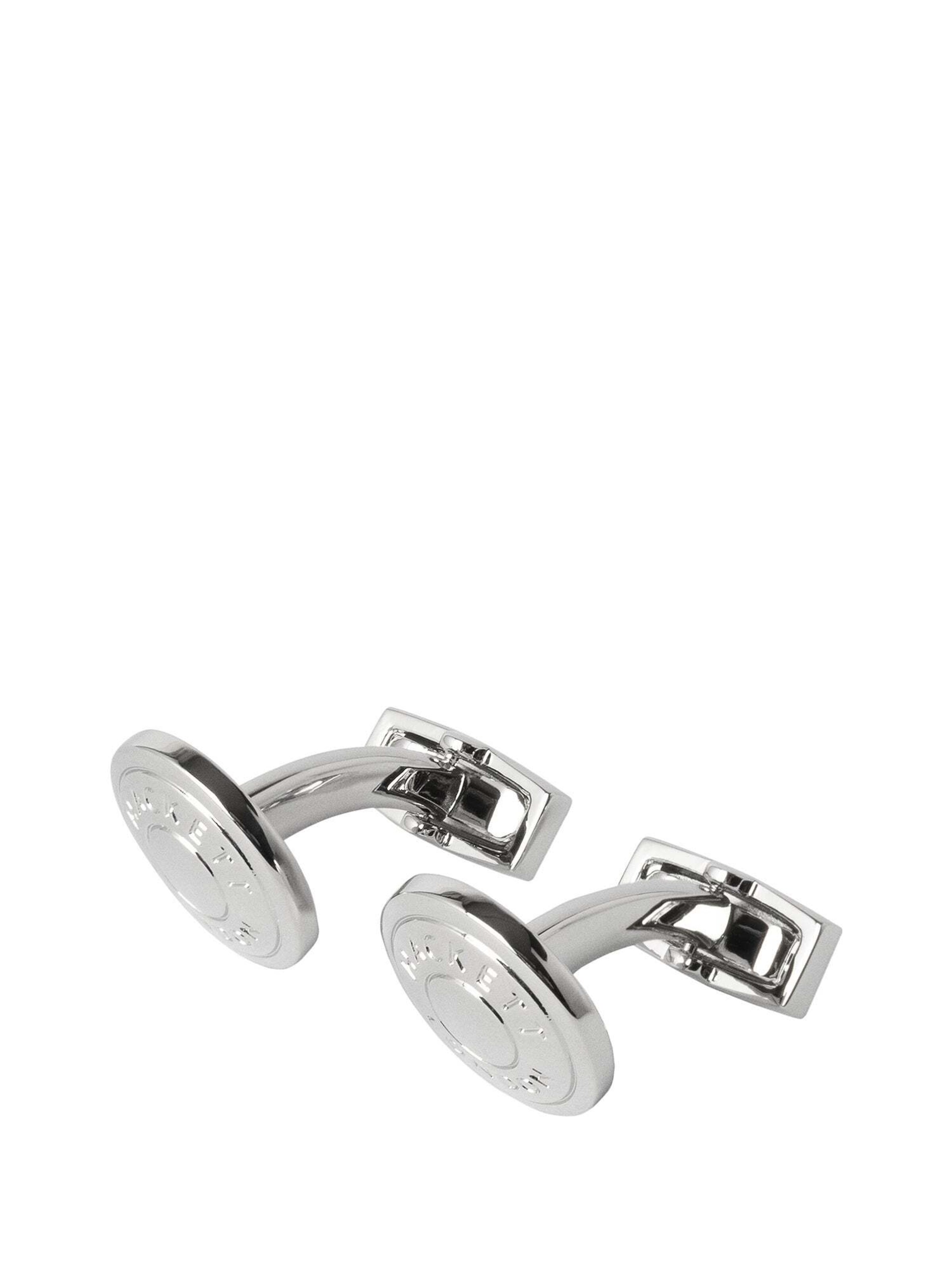 Hackett London Manchetknopen 'Polo' in de kleur Zilver, Productweergave