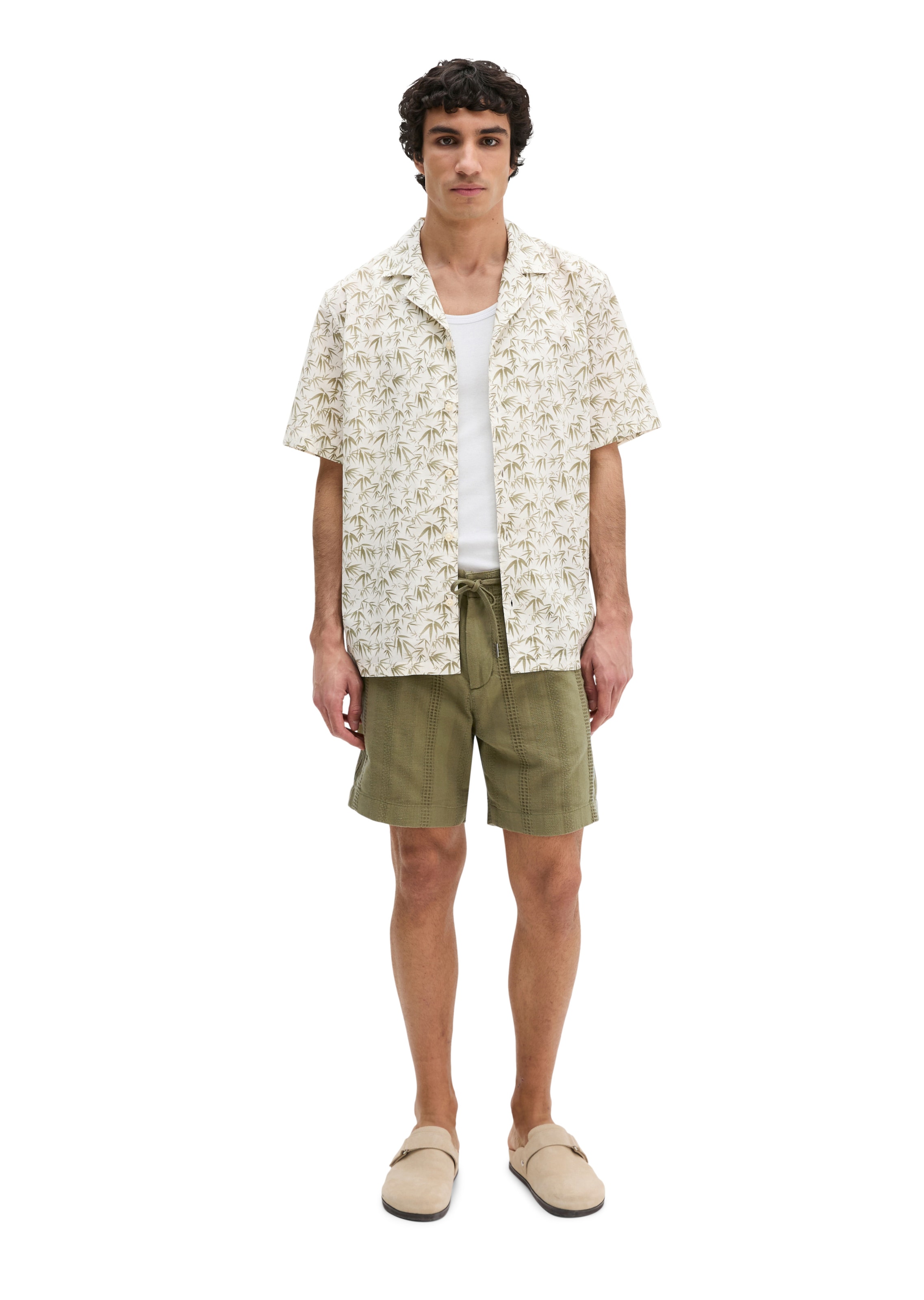 Marc O'Polo Regular Fit Hemd in Beige