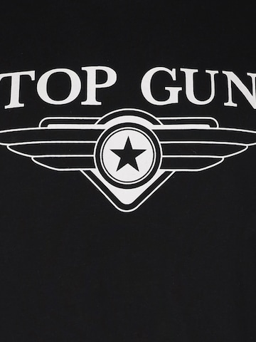 TOP GUN Shirt 'TG25022' in Black
