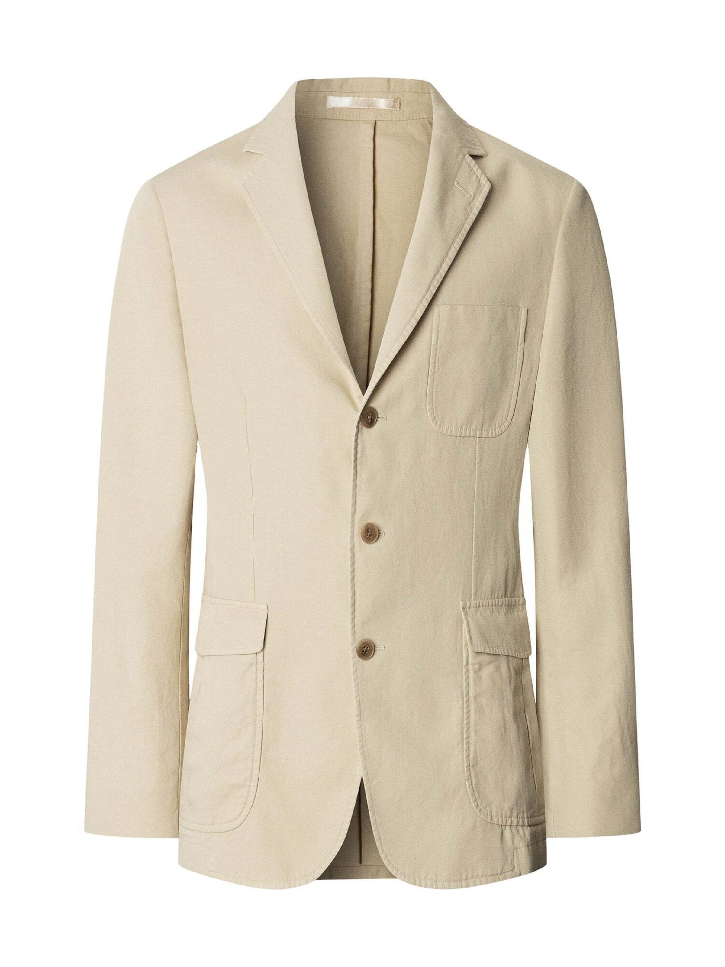 Hackett London Slim Fit Sakko in Beige: Vorderseite