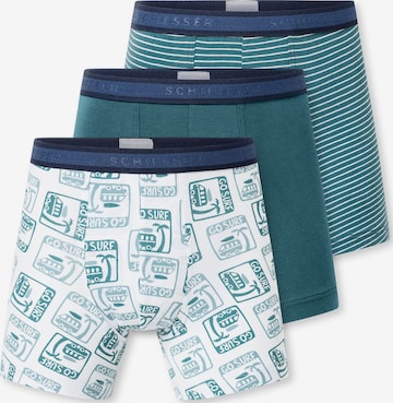 SCHIESSER - Calzoncillo ' 95/5 ' en verde: frente