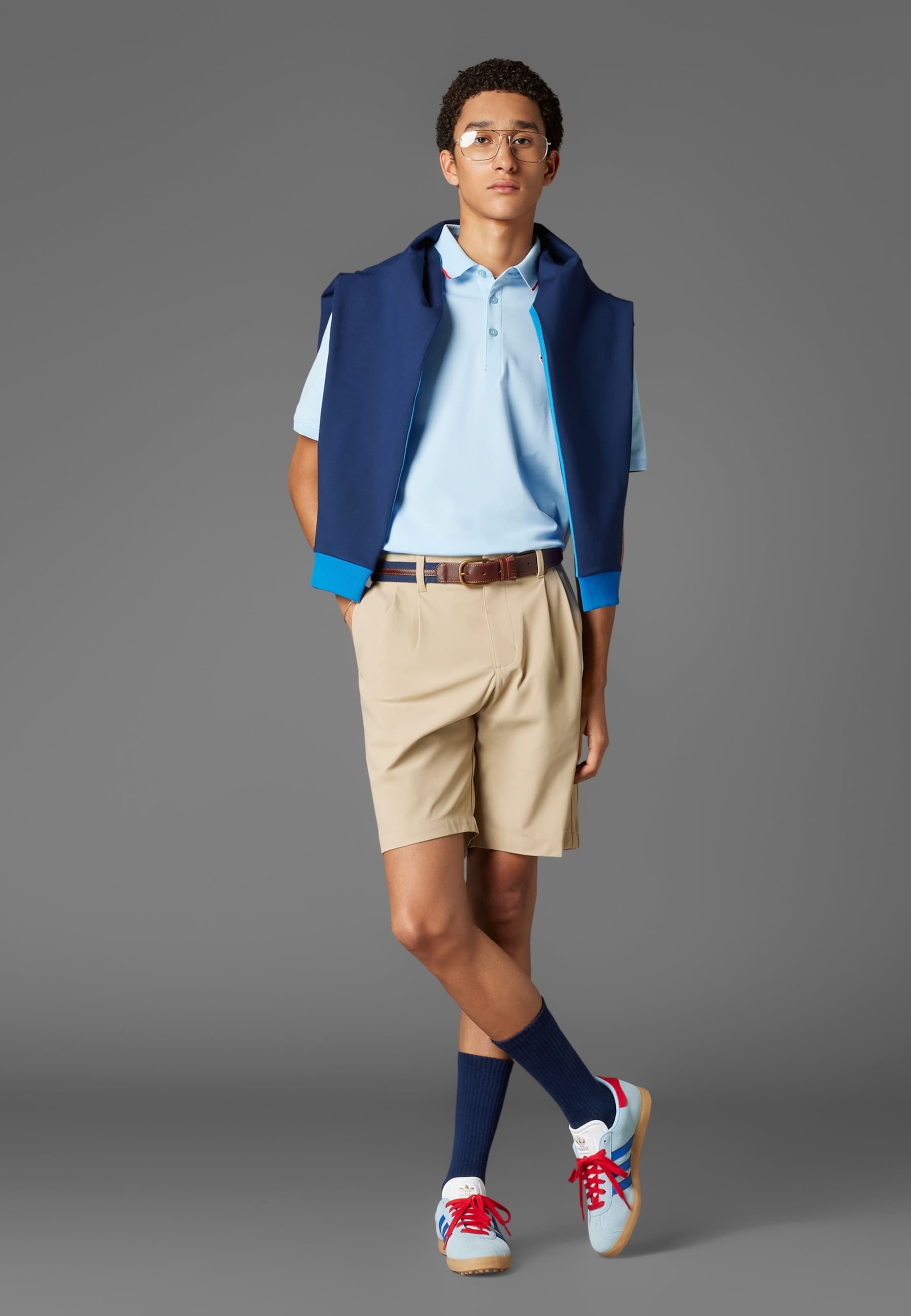 ADIDAS PERFORMANCE Regular Sports trousers 'Originals Twistknit Pleated' in Beige