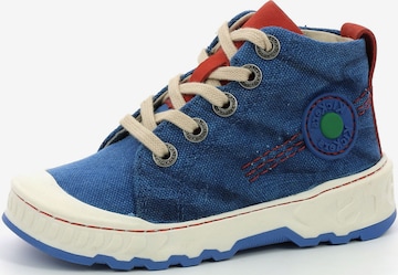 Baskets Kickers en bleu : devant