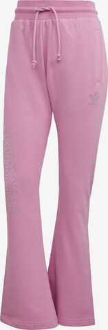 Flared Pantaloni di ADIDAS ORIGINALS in rosa: frontale