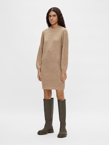 OBJECT Knitted dress 'Eve Nonsia' in Brown