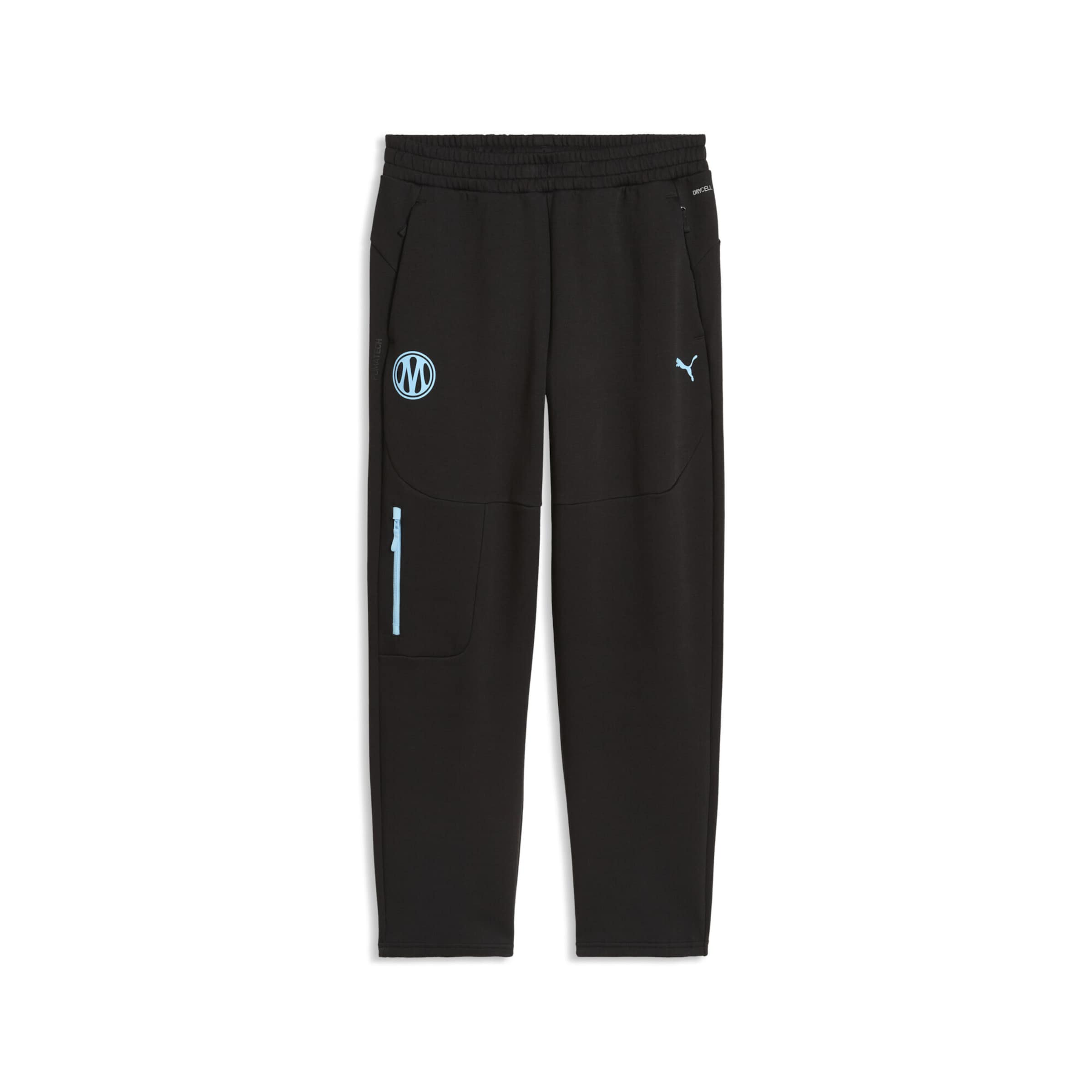 PUMA Regular Sportbroek 'Olympique de Marseille Pumatech' in Zwart: voorkant