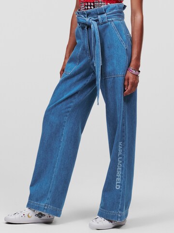 Loosefit Jeans di Karl Lagerfeld in blu: frontale