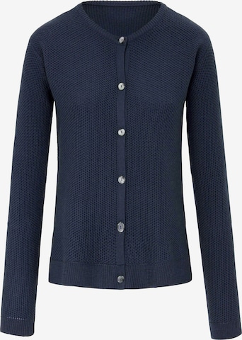 Peter Hahn Knit Cardigan in Blue: front